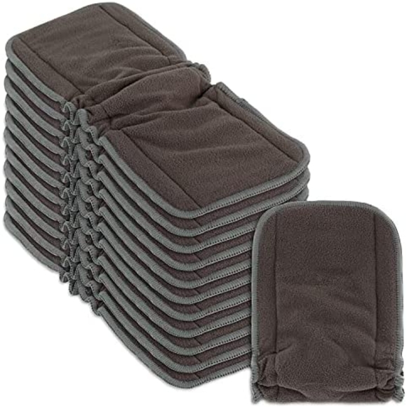 36 Naturally Nature Bamboo and Charcoal Cloth Diaper Inserts - Picture 1 of 6